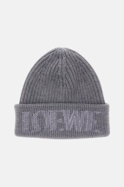 Loewe Woolen Hat In Gray