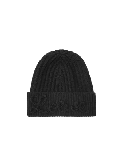 Loewe Woolly Hat In Black