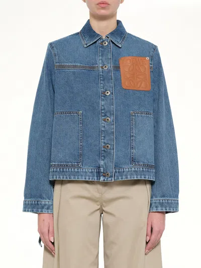 Loewe Workwear Jacket In Blue