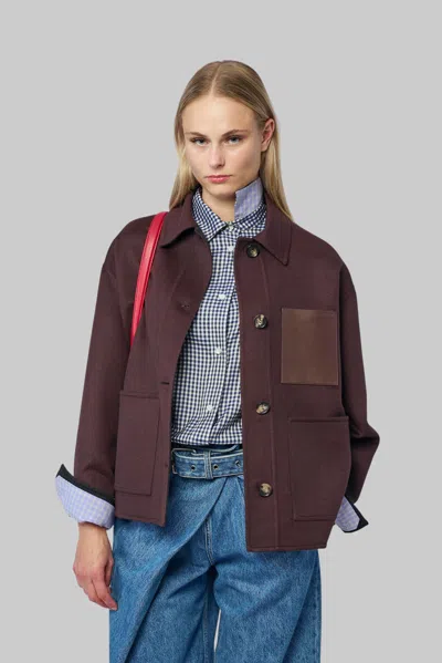 Loewe Workwear Jacket In Brown