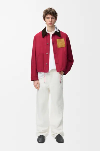 Loewe Workwear Jacket In Cotton In Black