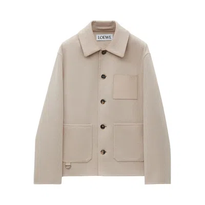 Pre-owned Loewe Workwear Jacket 'light Beige Melange' | Tan | Men's Size 48