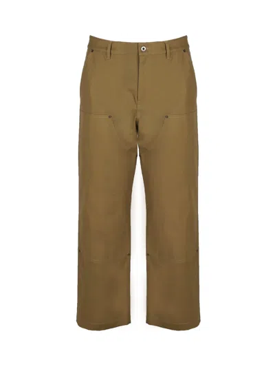 Loewe Workwear Trousers In Cotton Canvas In Chestnut
