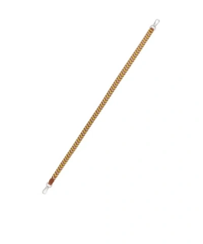 Loewe Woven Strap In Leather In Gold