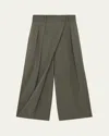 Loewe Wool Cropped Wrap Trousers