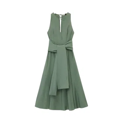 Pre-owned Loewe Wrap Dress 'sage' | Green | Women's Size 40