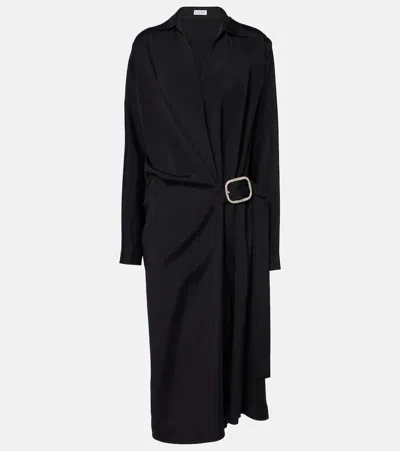 LOEWE WRAP MIDI DRESS