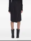 Loewe Wrap Skirt In Cotton And Silk In Black