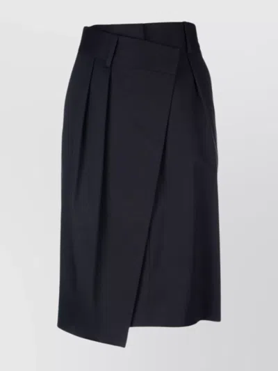 Loewe Wrap Skirt With Back Pocket And Button Detail