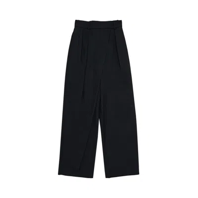 Pre-owned Loewe Wrap Trousers 'anthracite Melange' | Grey | Women's Size 36