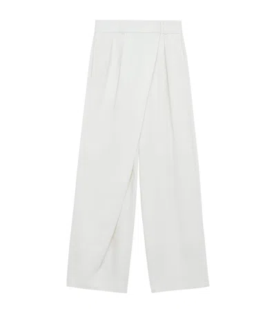 Loewe Wrap Wide-leg Jeans In White