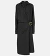 Loewe Belted Wool Dress In Black