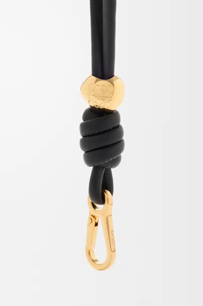 Loewe Wristlet In Leather Skin For Woman In Black