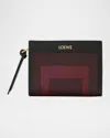 Loewe X Albers Compact Bifold Wallet In Nappa Leather In Black