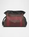 Loewe X Albers Flamenco Medium Clutch Bag In Nappa Leather In Multi