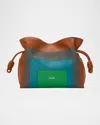 Loewe X Albers Flamenco Medium Clutch Bag In Nappa Leather In Multi