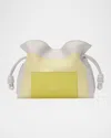 Loewe X Albers Flamenco Medium Clutch Bag In Nappa Leather In Gray