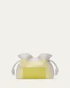 Loewe X Albers Flamenco Medium Clutch Bag In Nappa Leather In Gray