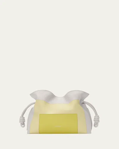 LOEWE X ALBERS FLAMENCO MEDIUM CLUTCH BAG IN NAPPA LEATHER