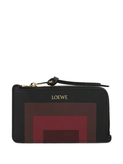 Loewe X Albers Geometric-pattern Zip Wallet In Black