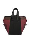 Loewe X Albers Hammock Panelled Leather Tote Bag In Black
