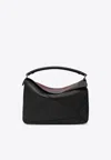 Loewe X Albers Large Puzzle Leather Top Handle Bag In Black
