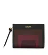 Loewe X Albers Compact Bifold Wallet In Nappa Leather In Multi