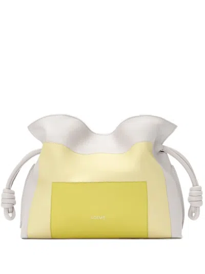 Loewe X Albers Medium Flamenco Bucket Bag In Yellow