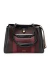 Loewe X Albers Medium Leather Madrid Shoulder Bag In Burgundy