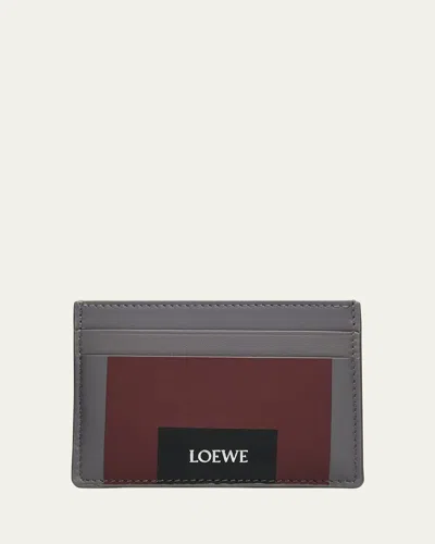 LOEWE X ALBERS MEN'S PLAIN LEATHER CARDHOLDER