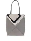 Loewe X Albers Puzzle Fold Chevron Panel Tote Bag In Gray