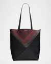 Loewe X Albers Puzzle Fold Tote Bag In Nappa Leather In Black