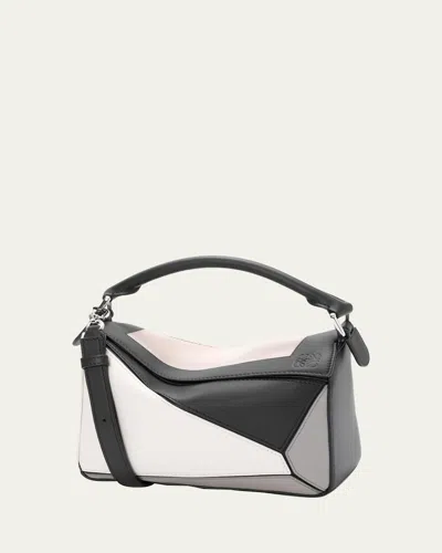 Loewe X Albers Puzzle Square Shoulder Bag In Leather
