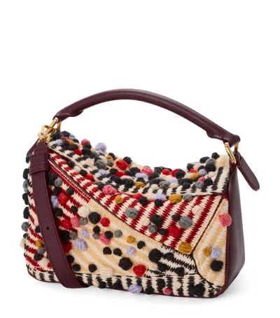 Loewe X Albers Puzzle Top-handle Bag In Sand