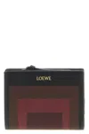 Loewe X Albers Compact Bifold Wallet In Nappa Leather In Black