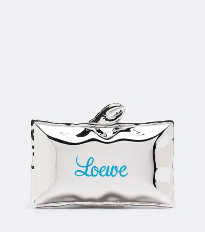 Loewe X Cosima Von Bonin Blown Clutch In Silver