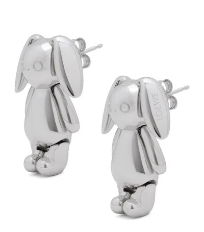Loewe X Cosima Von Bonin Bunny Earrings In Silver