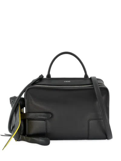 Loewe X Cosima Von Bonin Large Amazona 180 Lazy Dog Leather Tote Bag In Black