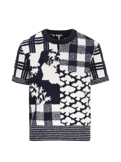 Loewe X Cosima Von Bonin Short-sleeve Sweater In Blue