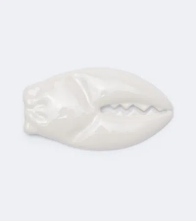 Loewe X Cosima Von Bonin Small Claw Brooch In White