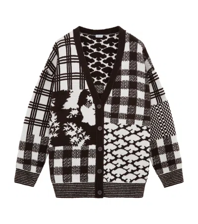 Loewe X Cosima Von Bonin Wool-blend Jacquard Cardigan In Multi