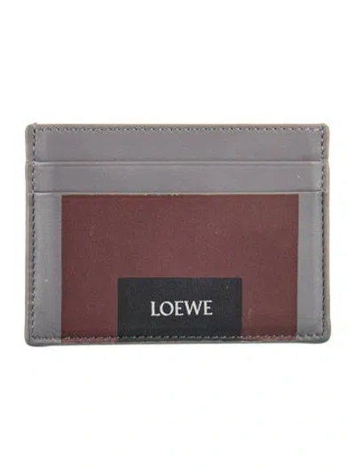 Pre-owned Loewe X Josef Albers Leather Card Holder In Multi