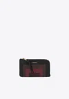 Loewe X Josef Albers Leather Zip Wallet In Multi