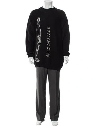 Pre-owned Loewe X Keith Vaughan Wool Cardigan In Black