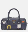 Loewe X Louis Wain Amazona 23 Top-handle Bag In Denim In Blue