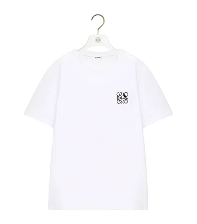 Loewe X Louis Wain Cotton-blend Anagram Relaxed T-shirt In White