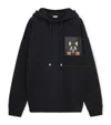 Loewe X Louis Wain Cotton-blend Cat-pocket Hoodie In Black