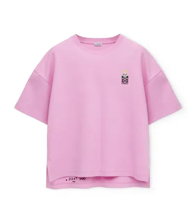 Loewe X Louis Wain Cotton-blend T-shirt In Pink