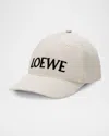 Loewe Louis Wain Logo-embroidered Cotton-twill Baseball Cap In White