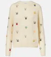 Loewe X Louis Wain Embroidered Wool Sweater In White